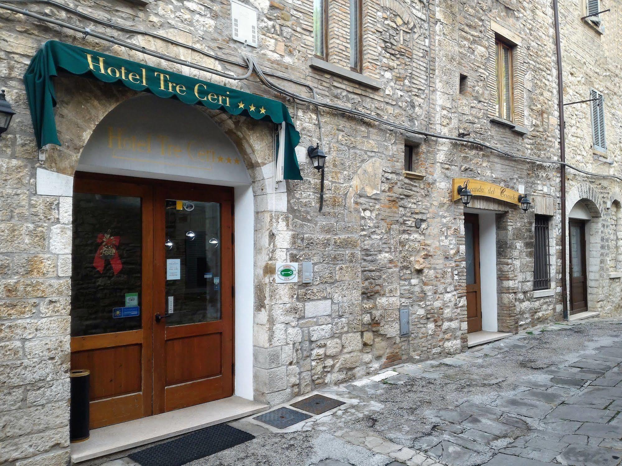 Hotel Tre Ceri Gubbio Exterior foto